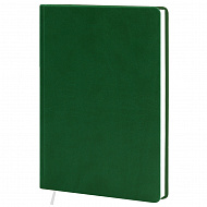 Діловий щоденник А5, 145*202, 176арк., лінія, штуч.шкiра, зелений