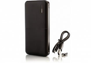 Мобільна батарея (Power Bank) Optima 4106, 10 000 mAh, 2*USB output, 5V 2.1A, колір чорний (4)