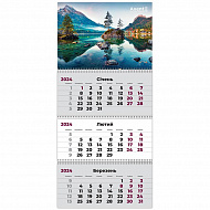 Календар настінний квартальний 2024 р.,3 пр. Water 3