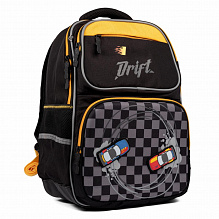 Рюкзак шкільний 1Вересня S-105 "Maxdrift", чорний/жовтий (4)