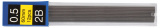 Грифель 0,5 мм для мех. олівців Economix 2B