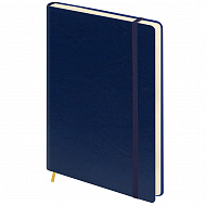 Діловий щоденник А5, 143*202, 176 арк., лінія, на гумці, синій