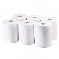 Полотенца бумажные рулонные Papero Джамбо, белые, 2 слоя, 100 м, 6 рул./упак.