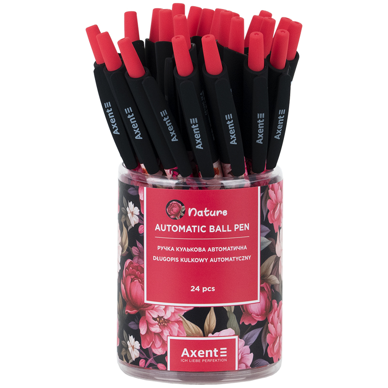 Ручка кулькова автомат Axent Nature 0,5 синя