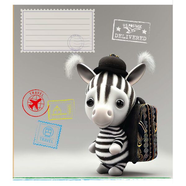 Тетрадь 12 л клетка 901 Путешественники 2025 уни