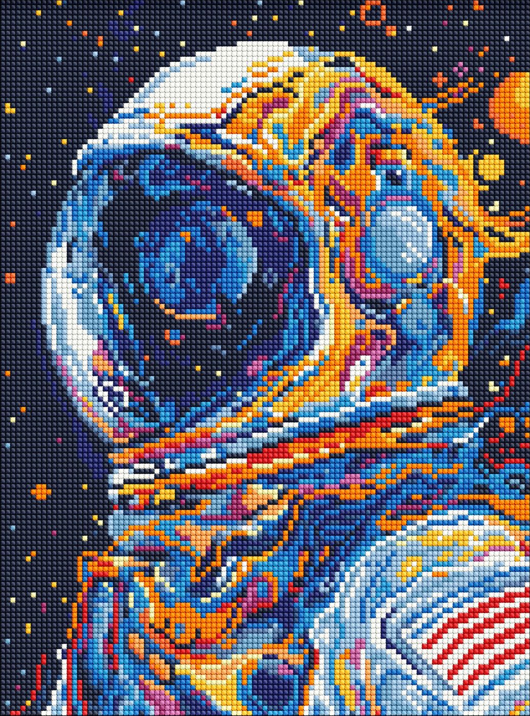 Алмазная мозаика 30×40 см Взгляд в вечность