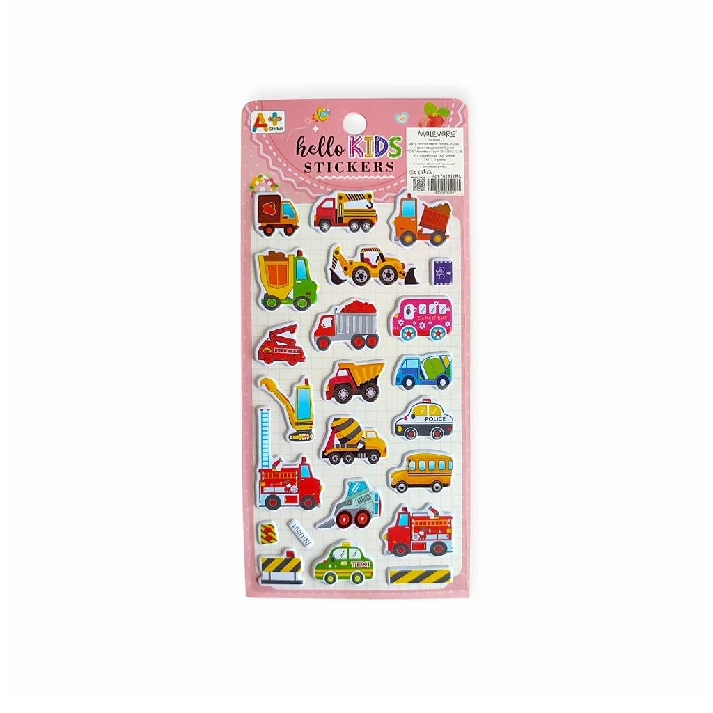 Наклейки 10х22 см Автомобили, грузовики микс