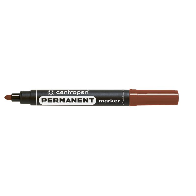Маркер перманентний Centropen 8566 2,5 мм коричневий
