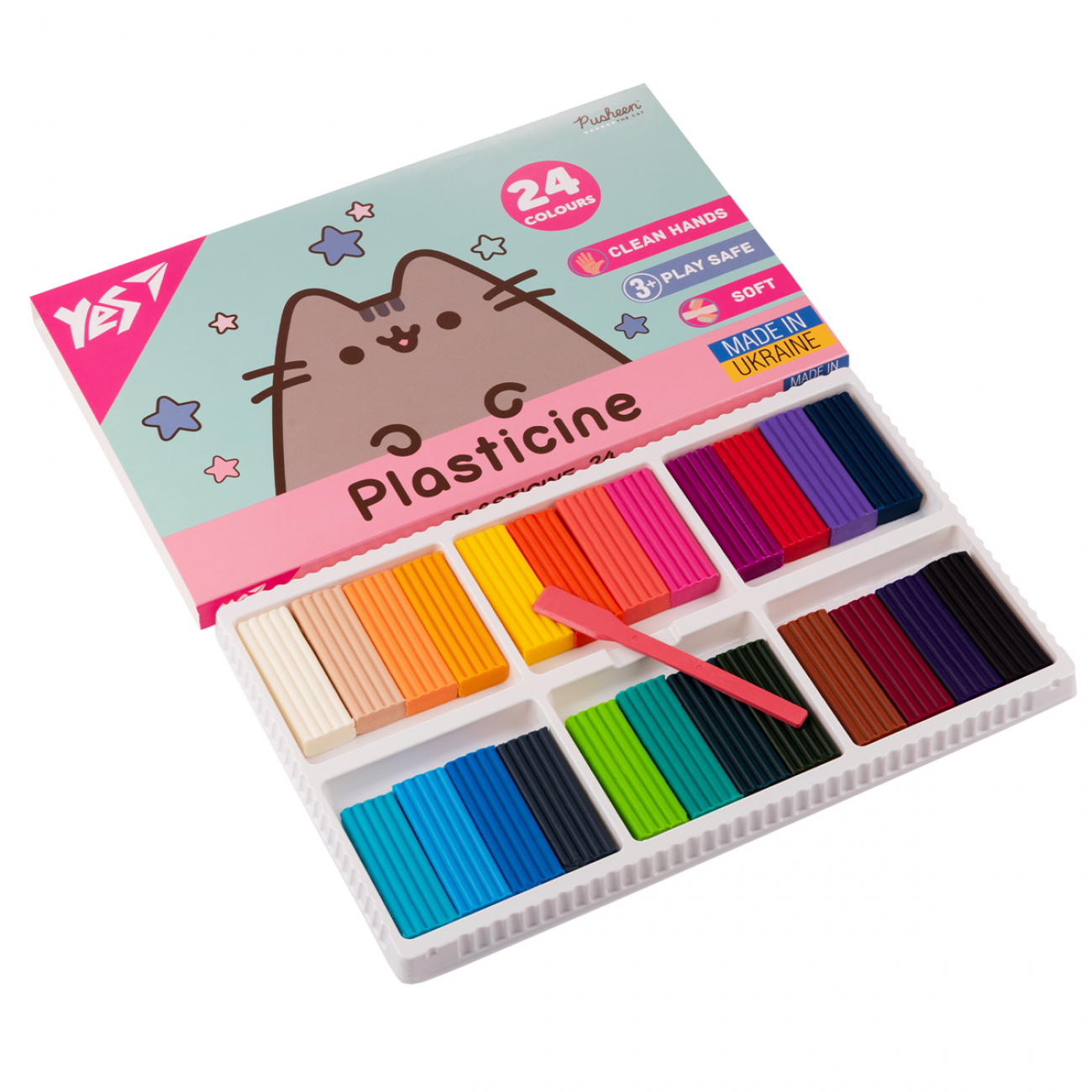Пластилін Yes Pusheen 24 кол 480г