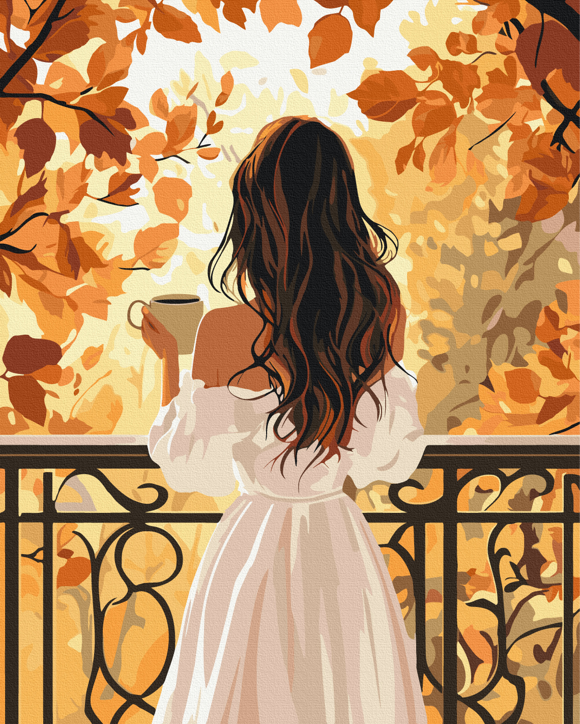 Картина по номерам 40x50 см Октябрьское утро