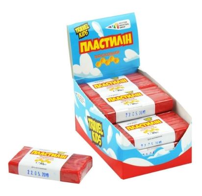Пластилін восковий СД2 1 шт. 30 г,, червоний (333103)