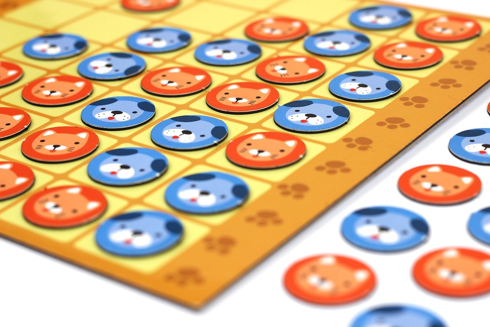 Игра настольная магнитная 4 в ряд