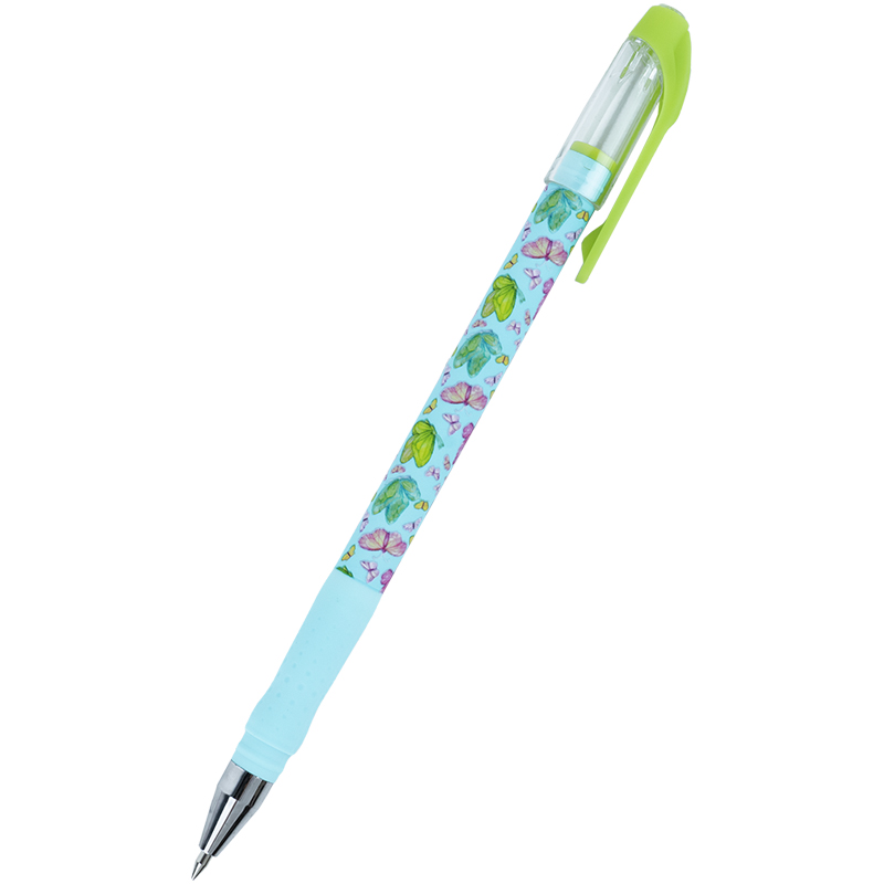 Ручка шариковая Axent Summer Butterly 0,5 синяя