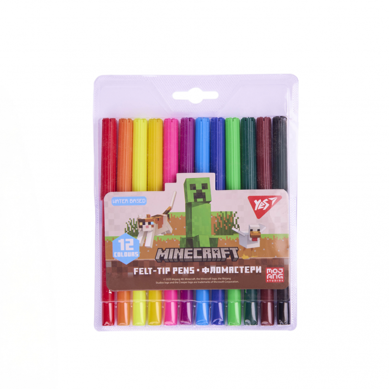 Фломастери YES Minecraft 12 кол