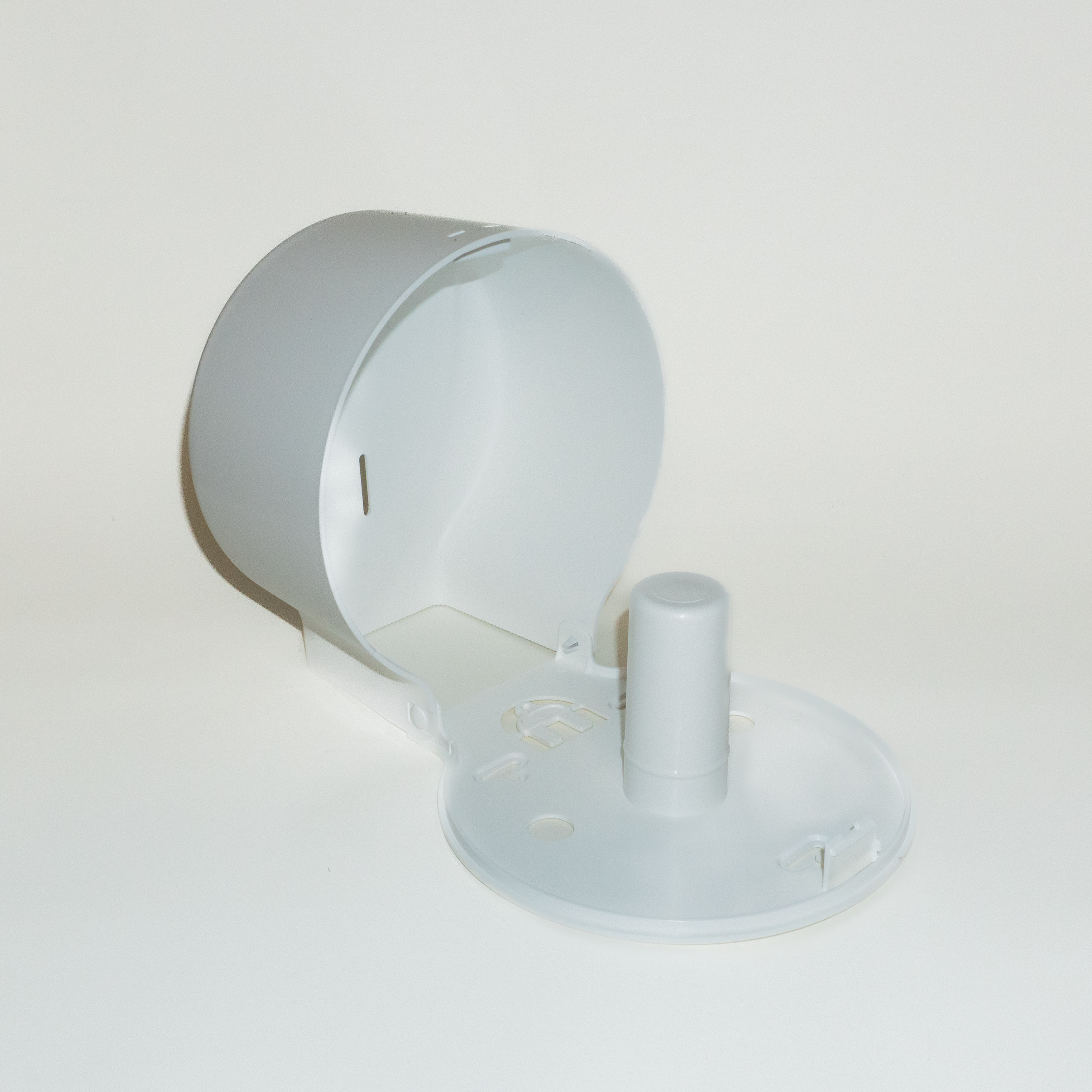 Диспенсер Rulopak для туалетного паперу в рулонах Джамбо, пластиковий, білий, 24,3*21,8*13см.