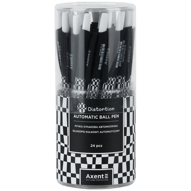 Ручка шариковая автомат Axent Distortion 0,5 синяя