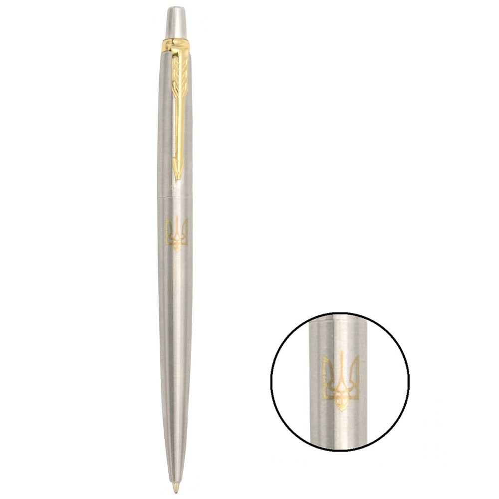 Ручка шариковая Parker Jotter Ukraine Тризуб синяя