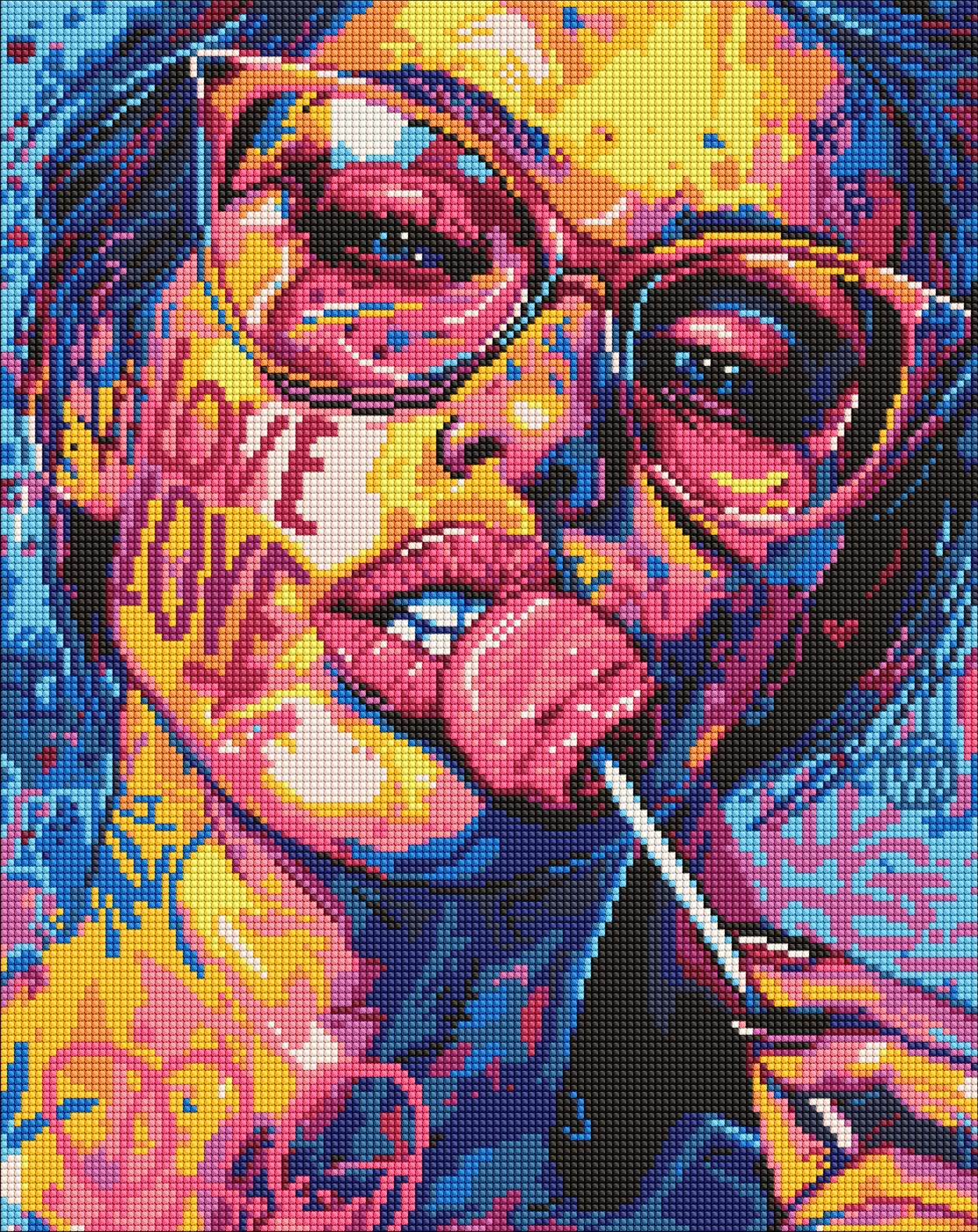 Алмазная мозаика 40×50 см Девушка с конфетой