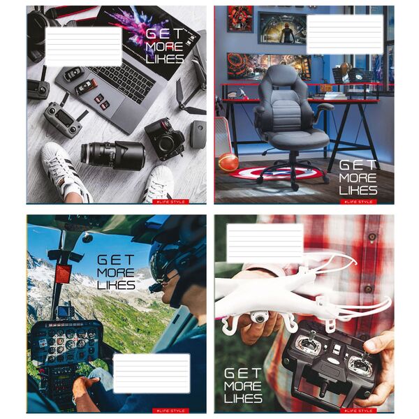 Тетрадь 96 л клетка 885 Стиль жизни 2023 мал