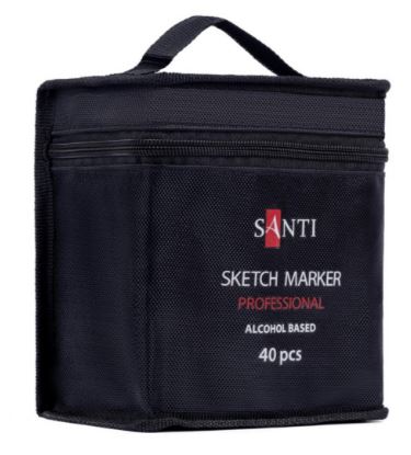 Скетч-маркери Santi 40 кол двосторонні в сумці