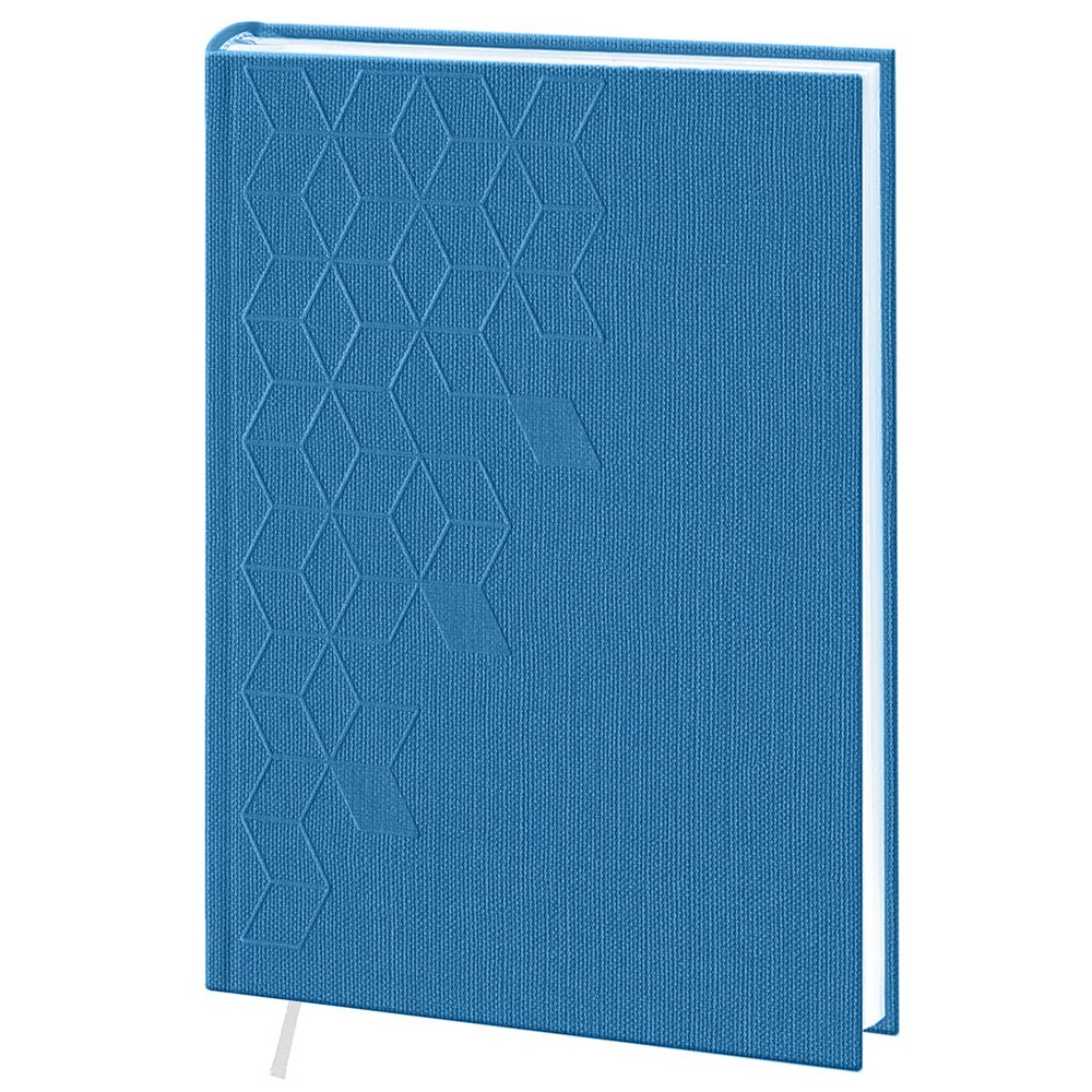 Ежедневник недат. А5 Ромбы баладек клетка синий