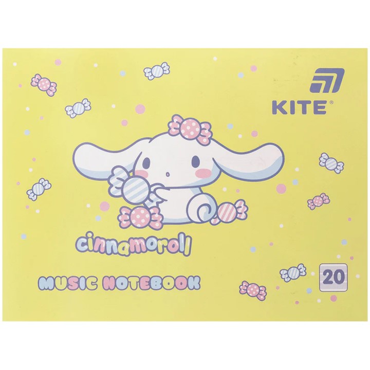 Тетрадь для нот А5 20 л Cinnamoroll