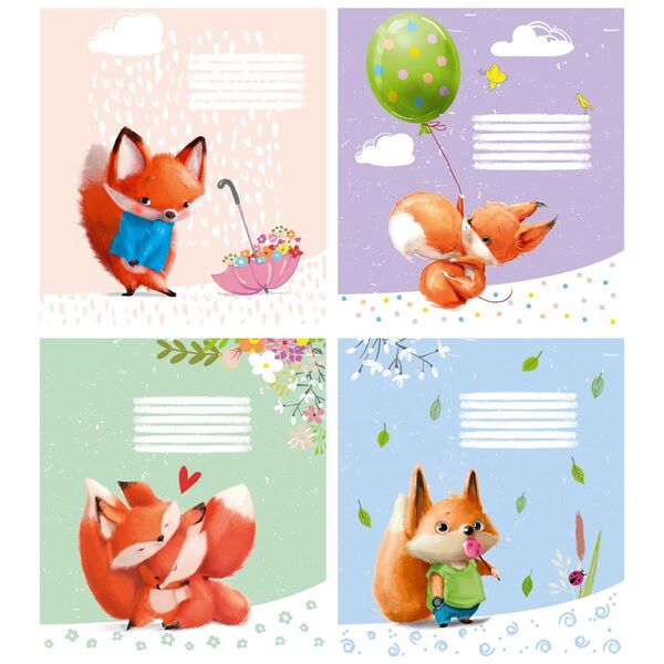 Зошит 12 арк лінія 703 Лисички 2025 уні