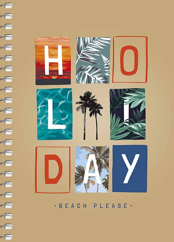 Блокнот А6 80 арк спіраль клітинка крафт обкл крем блок STUDENT 6119 Асорті