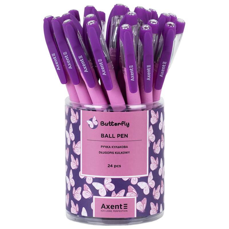 Ручка шариковая Axent Butterly 0,5 синяя