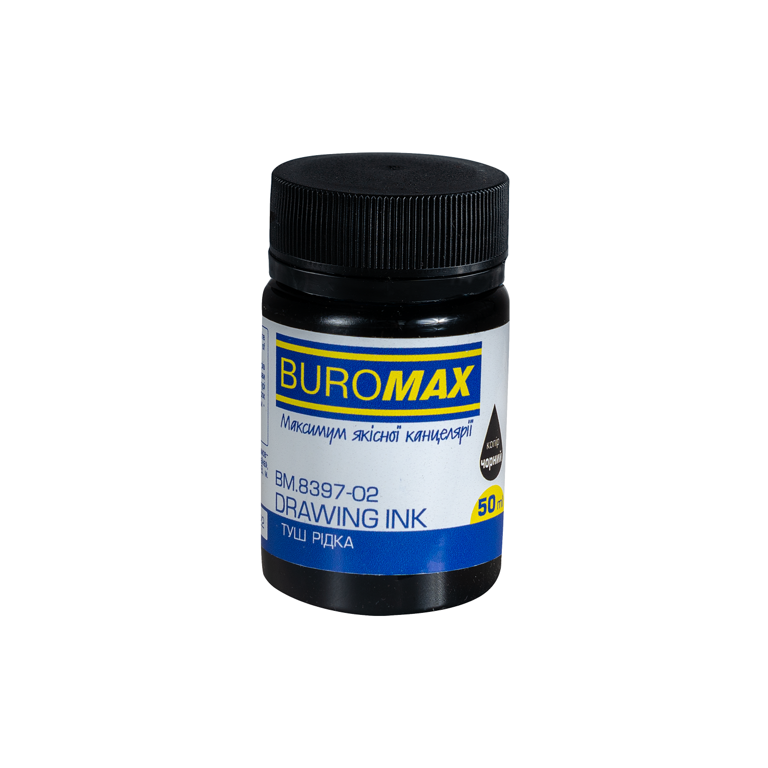 Туш рідка Buromax 50 мл чорна