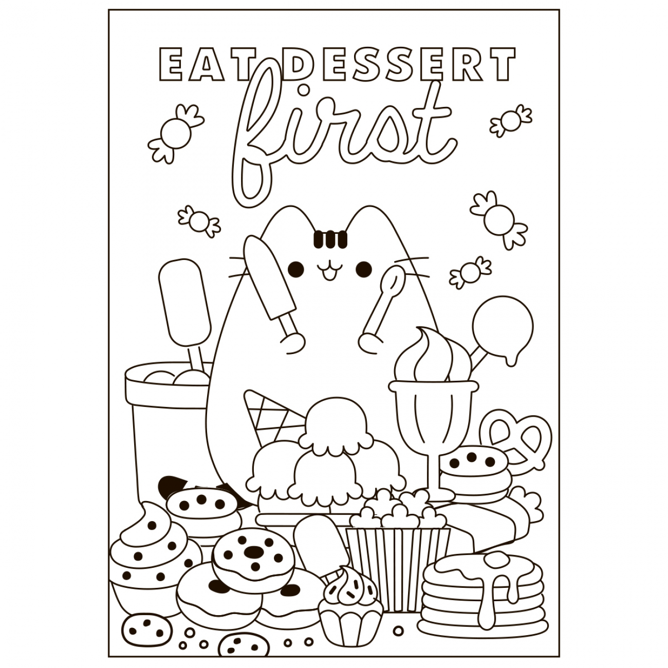 Розмальовка Yes Pusheen