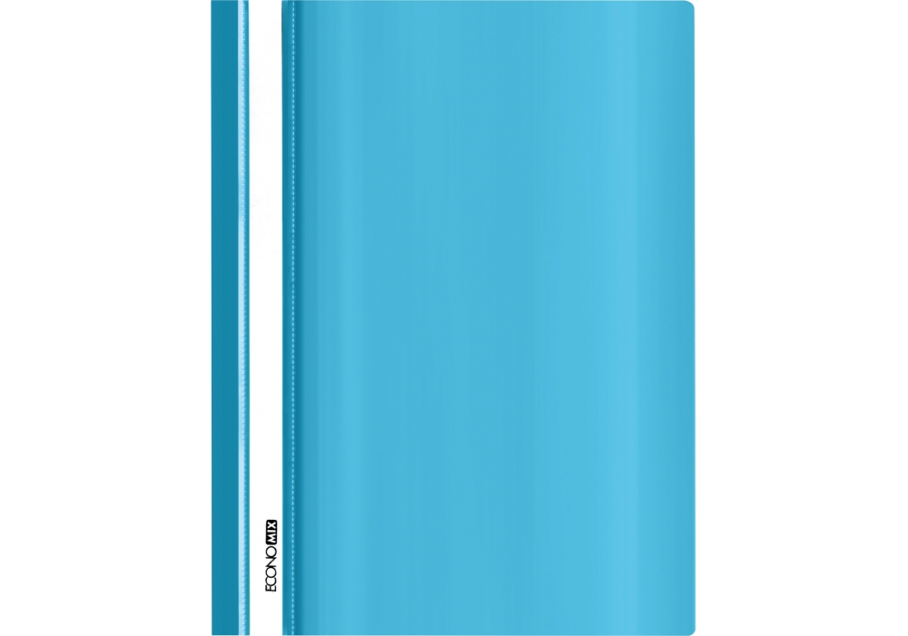 Скоросшиватель А4 без перф. Economix, глянец бирюзовый