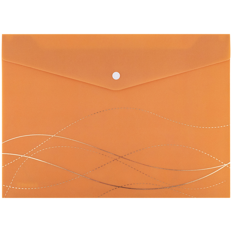 Папка на кнопці A4 Axent Waves-1 помаранчева