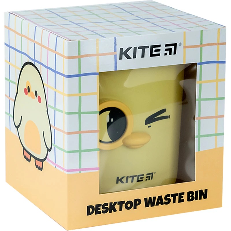 Контейнер настольный для мусора Kite, желтый