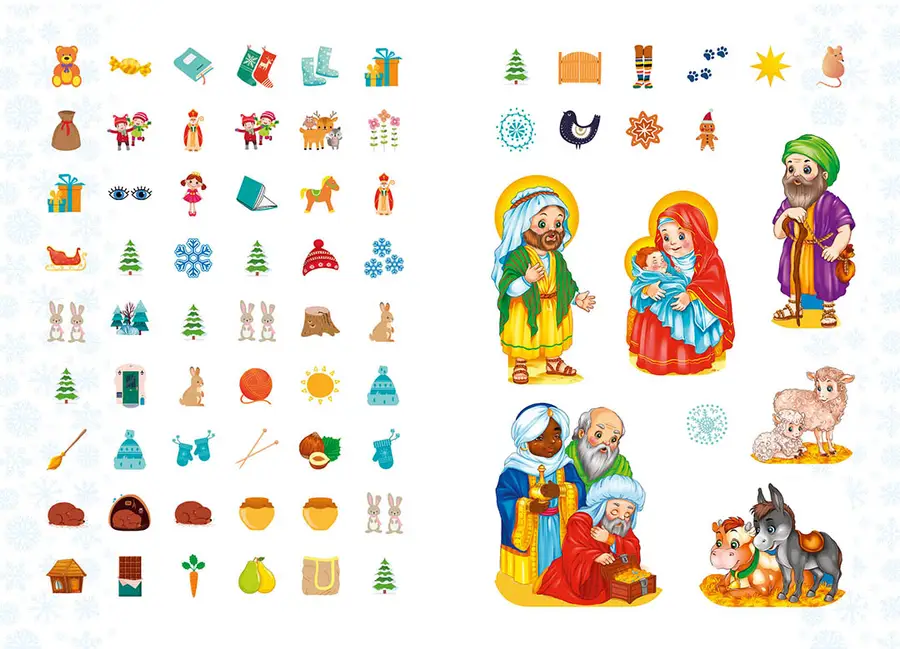 Christmas sticker book Стишки к праздникам