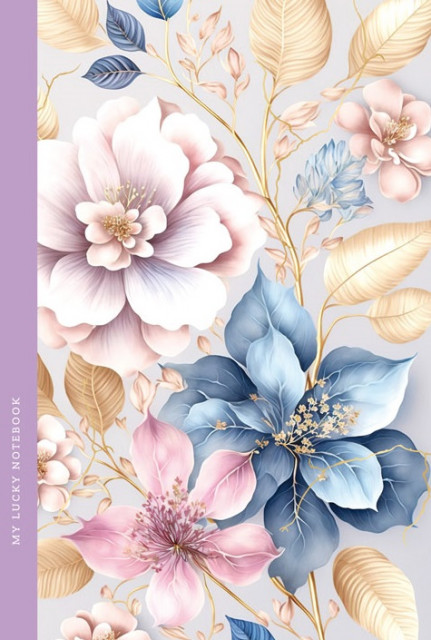 Блокнот 105*165 64 арк інт палітурка клітинка мат лам уф лак Квіти 1