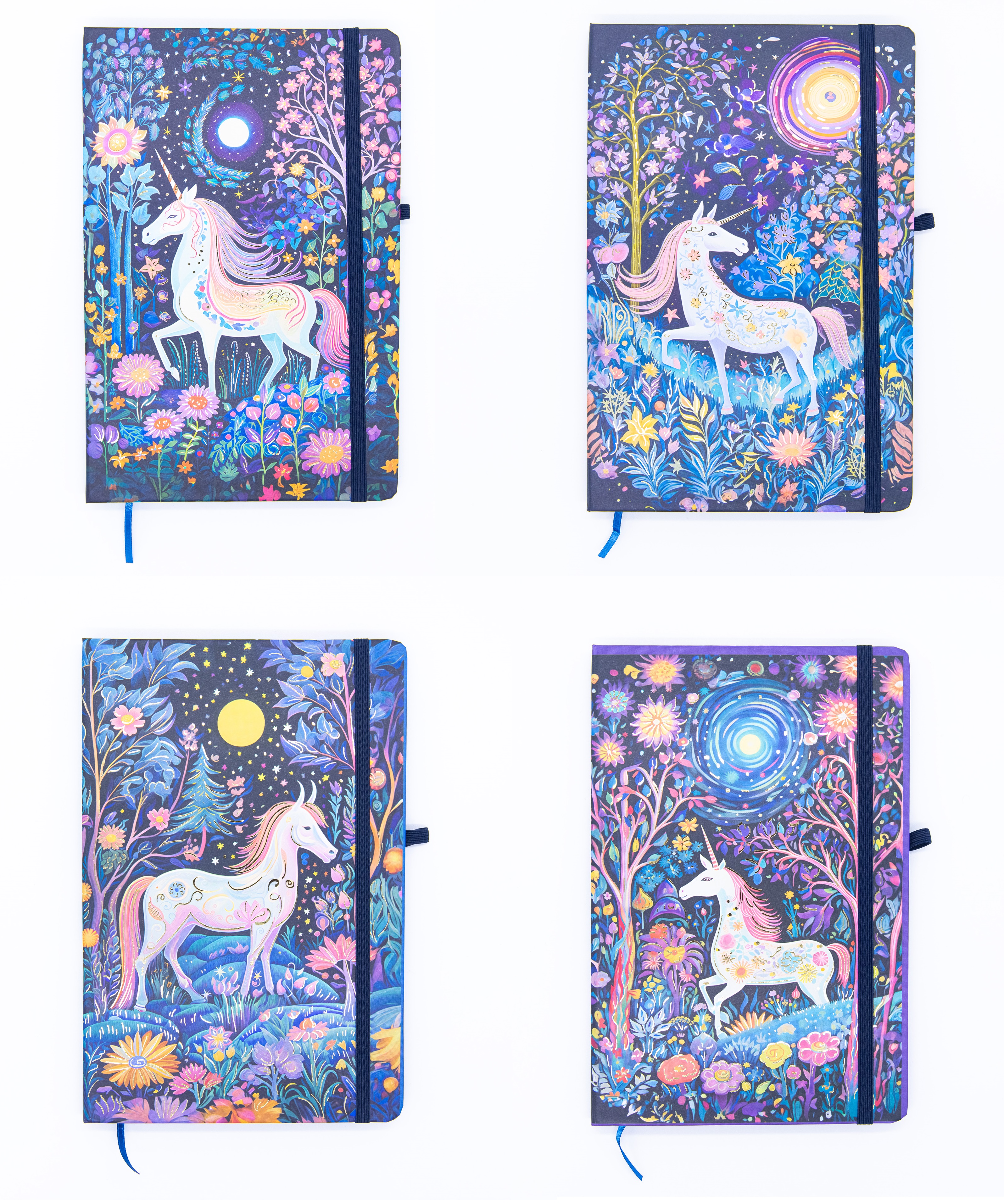 Блокнот на гумці А6 80 арк тв палітурка лінія Extravaganza