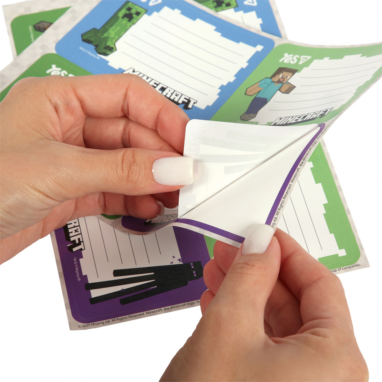 Наклейки на тетради 13,2х20 см Yes Minecraft 8 шт