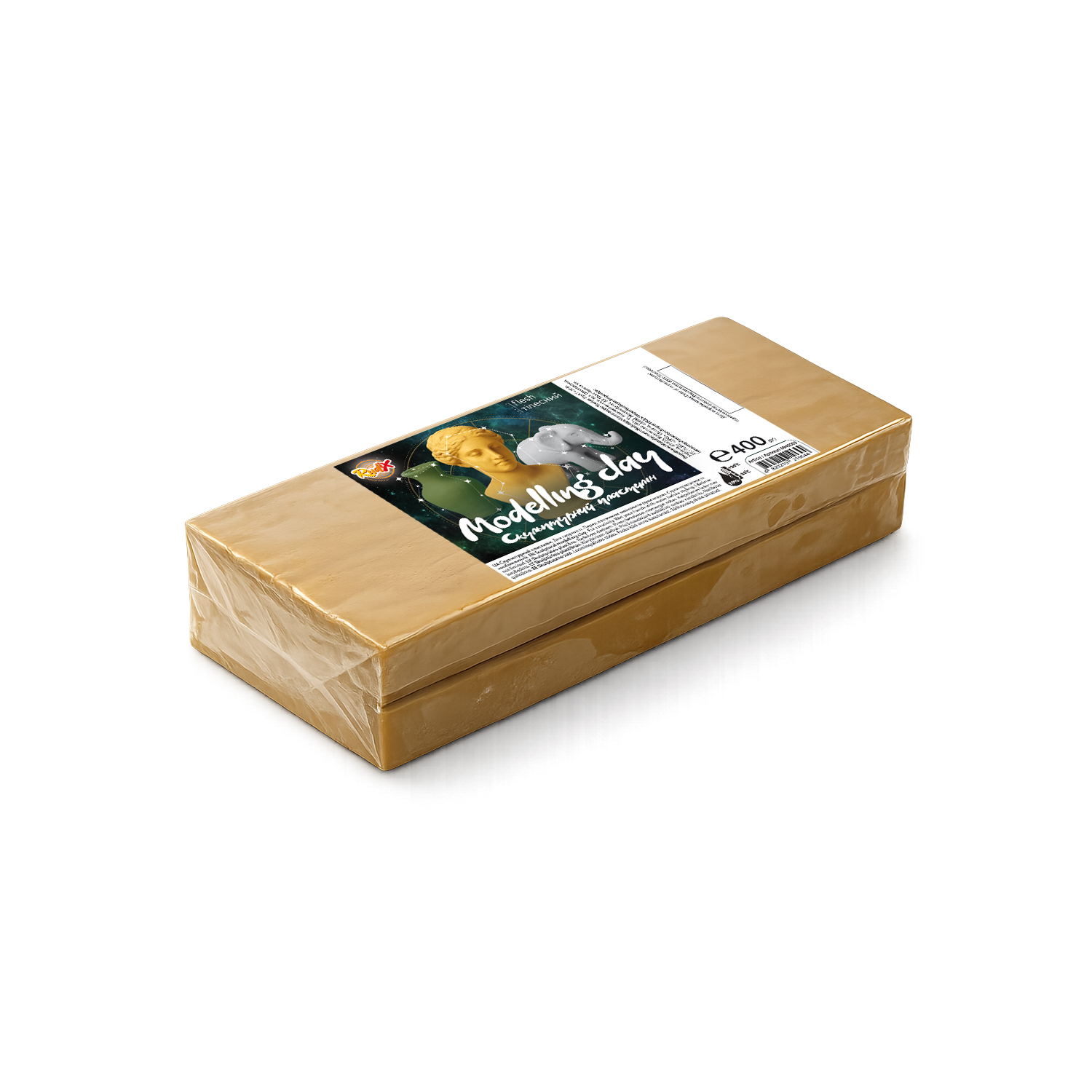 Пластилін скульптурний Rudix 400 г тілесний (8940003)