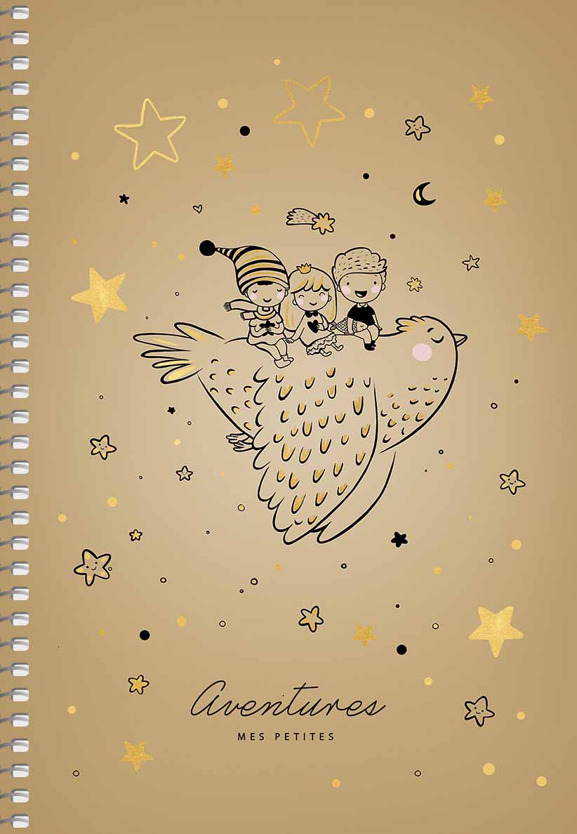 Блокнот А5 96 арк спіраль клітинка крафт обкл крем блок тисн STUDENT 6100 Асорті