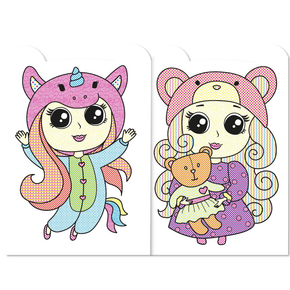 Водна розмальовка Water Book Няшки