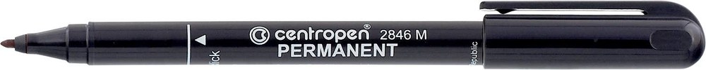 Маркер перманентный Centropen 2846 1 мм черный