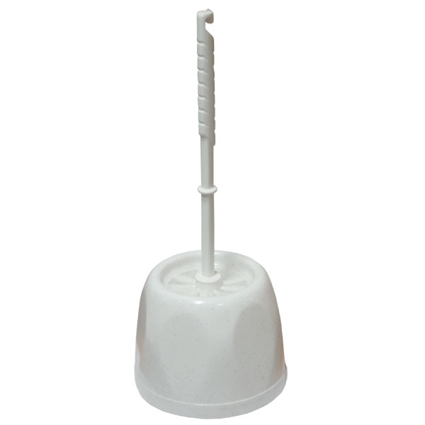Щетка для унитаза, пластиковая, белая