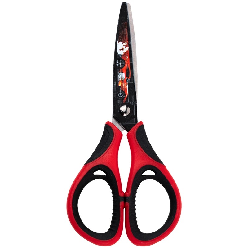 Ножиці дитячі 13 см Kite HW гумові вставки, принт на лезі