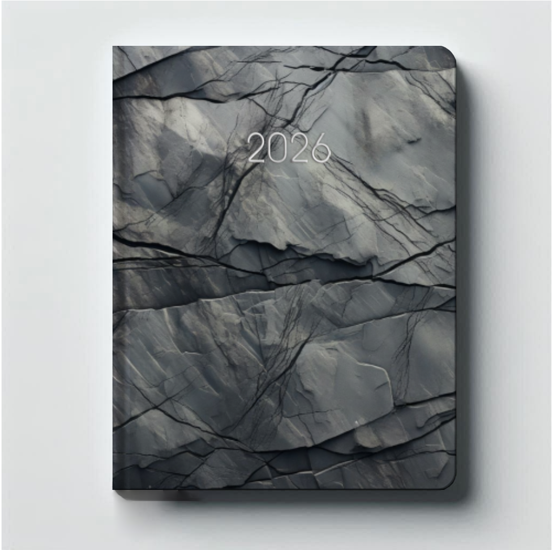 Щоденник датований Стандарт ламінація Чорна абстракція