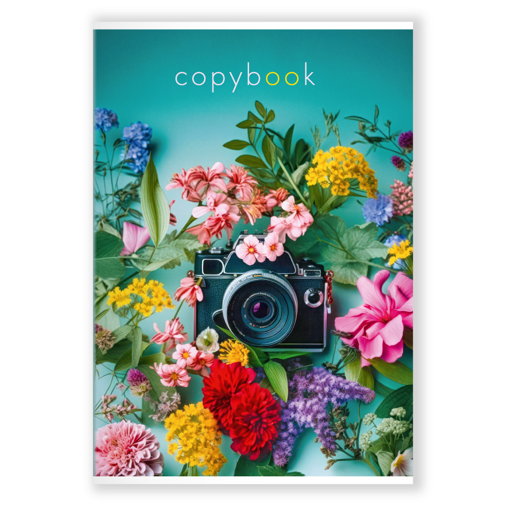 Зошит А4 96 арк скоба клітинка 419 Квіти 2