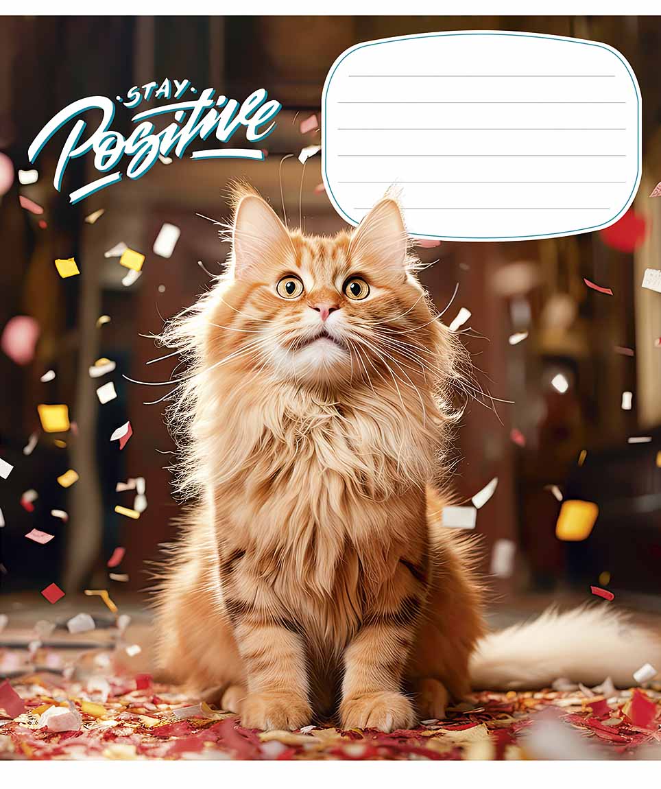 Тетрадь 12 л клетка 3320 Positive 2024 уни