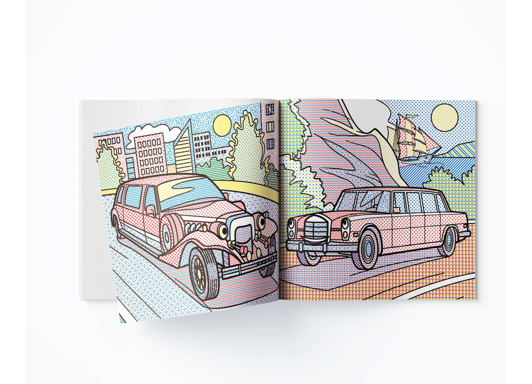 Водные раскраски Лимузины