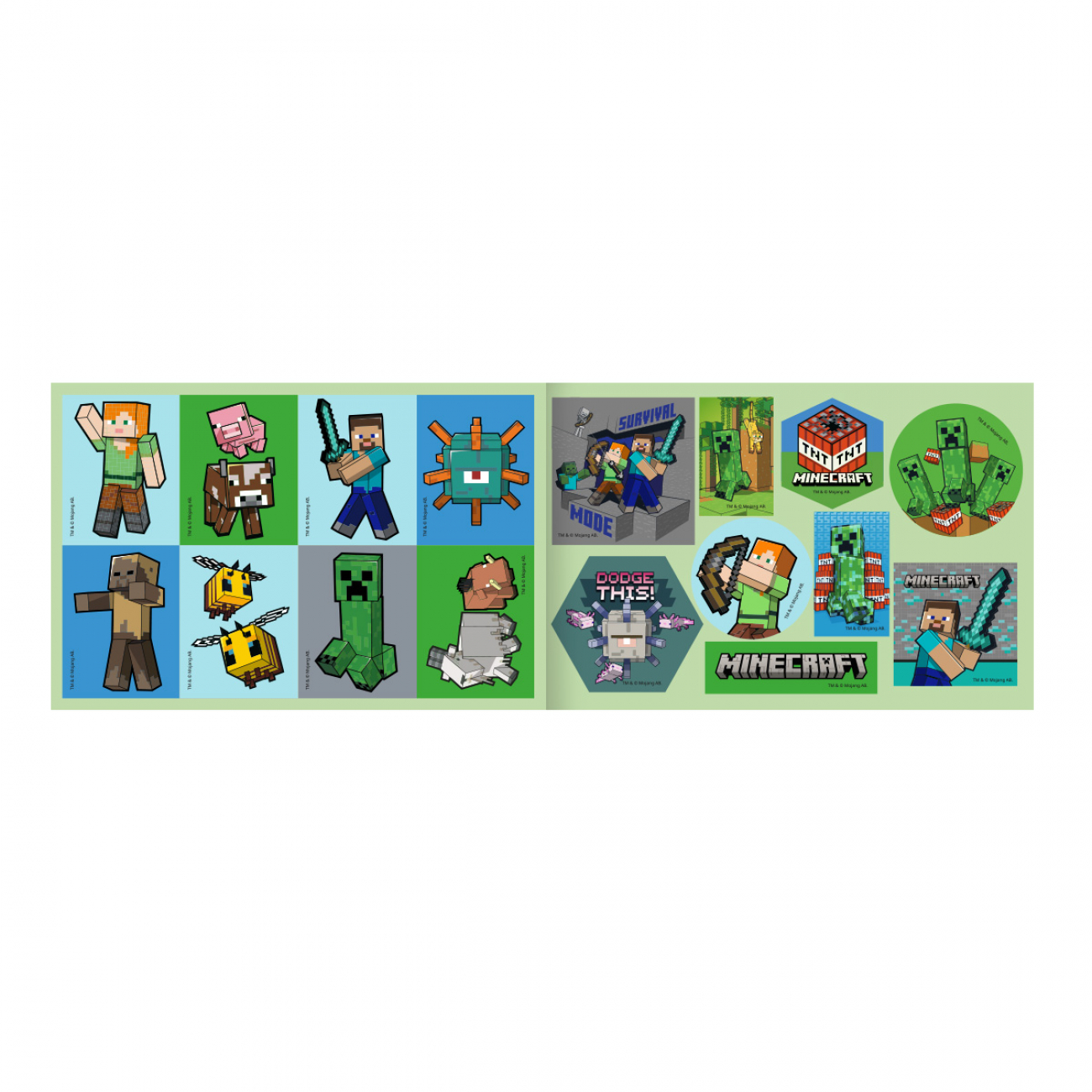 Розмальовка Yes Minecraft із наклейками