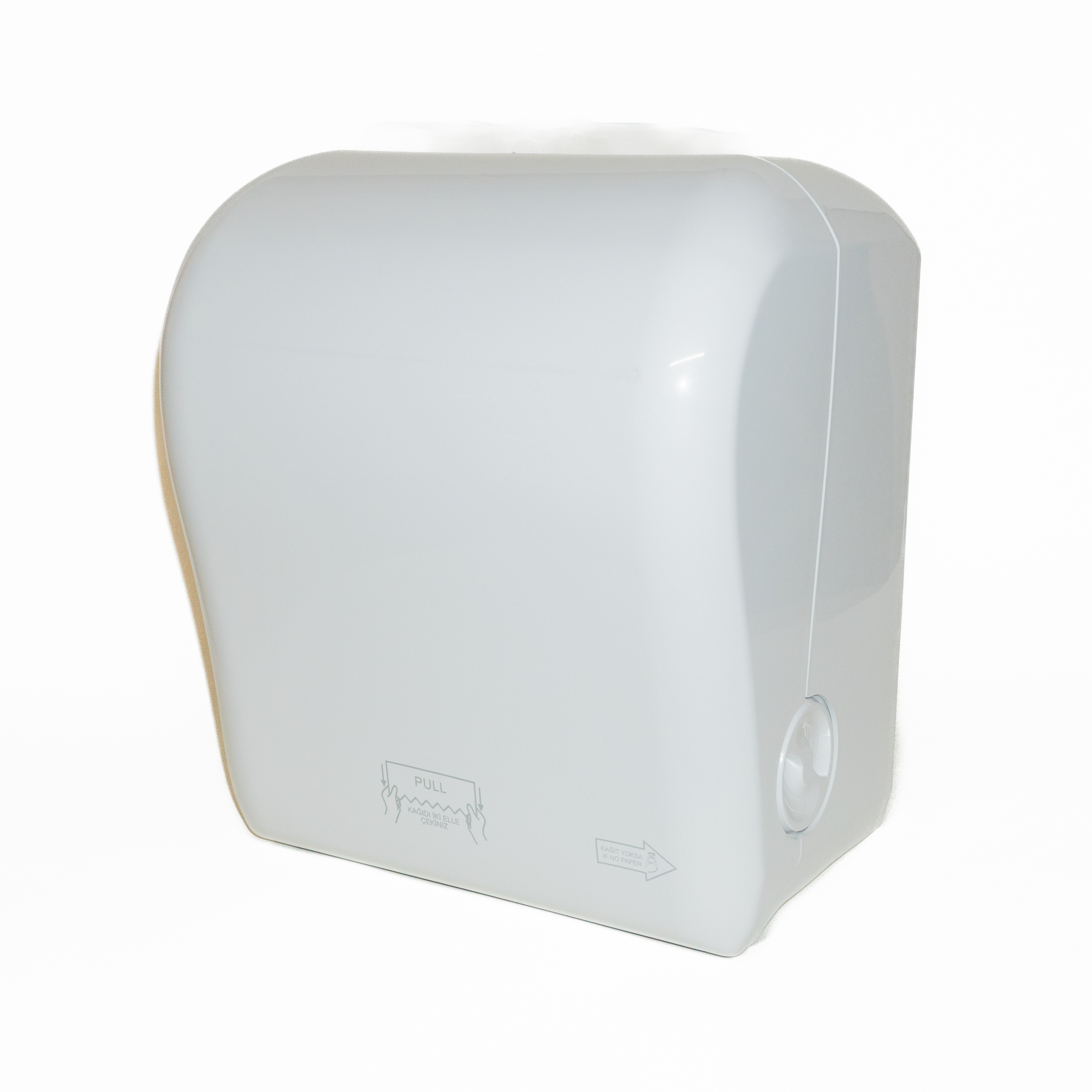 Диспенсер Rulopak для рулонних паперових рушників, пластиковий, білий, 30,5*23*38,5см.